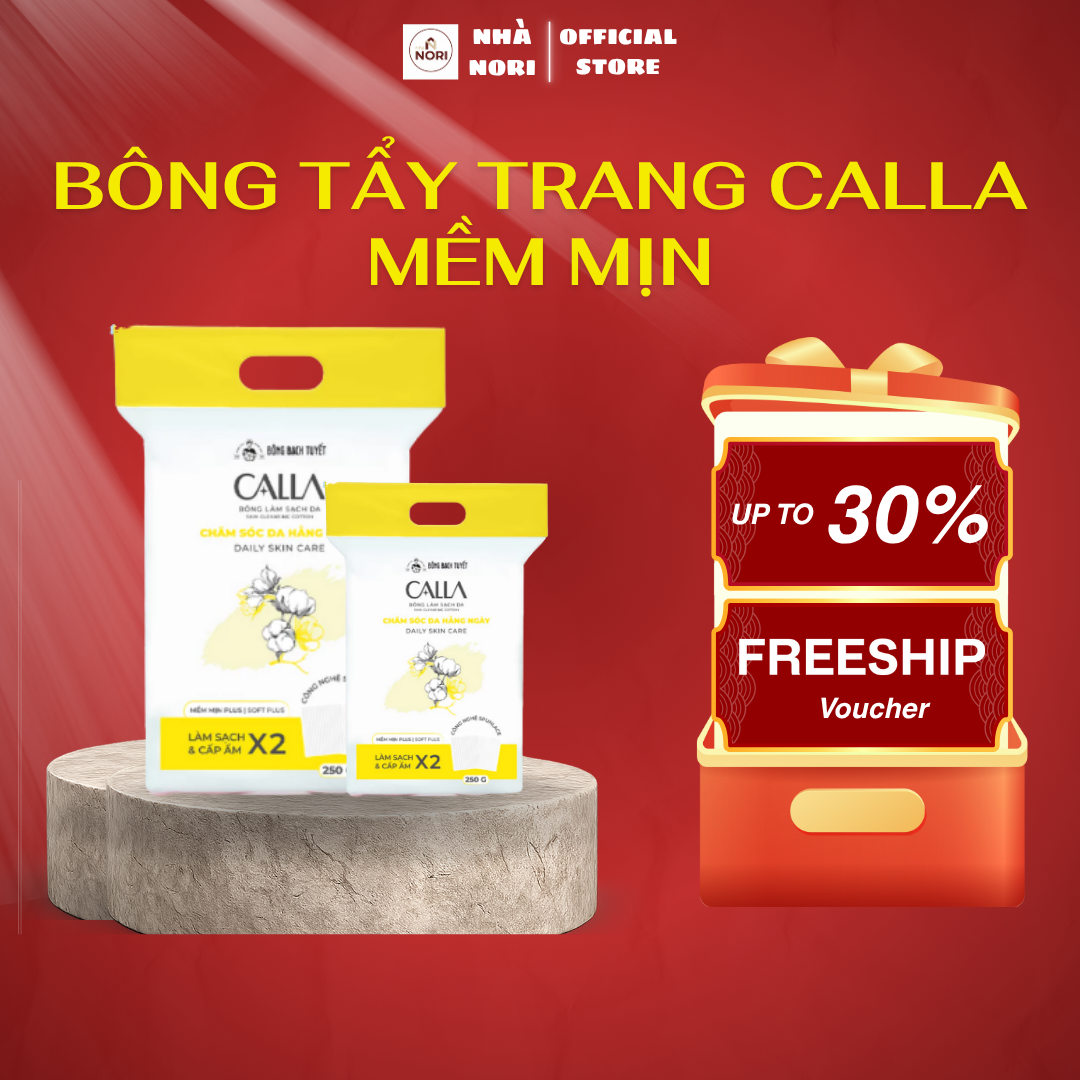 Bông Tẩy Trang CALLA Mềm Mịn